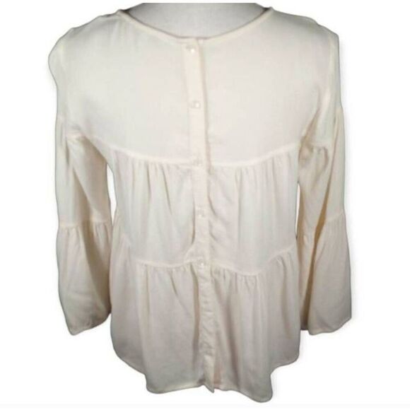 MADEWELL CREAM TEARED BLOUSE SZ.XS GUC. - Picture 5 of 8